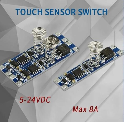 Сенсорный выключатель в профиль 12V 8A 96W фото 2