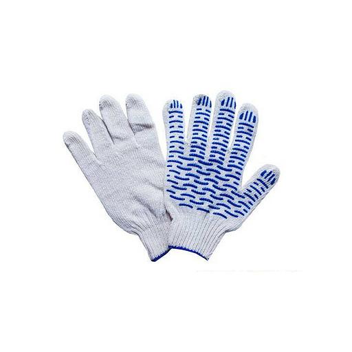 Строительные перчатки ХБ с ПВХ 65 гр/пара «Волна» фото 1