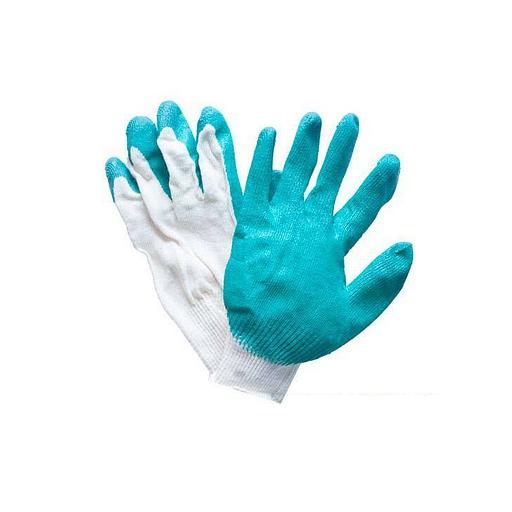 Строительные перчатки ХБ с латексным покрытием, один облив фото 1