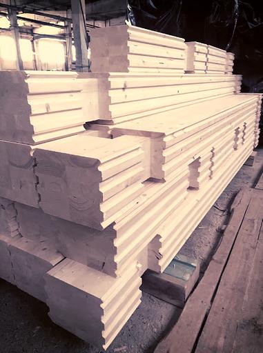 Glued laminated timber with bowls for project 188x205 фото 1