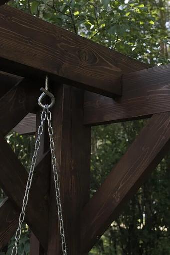 Деревянная пергола из массива сосны фото 2