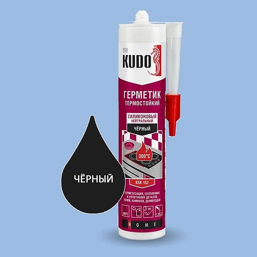 Герметик Kudo KSK-152 силиконовый нейтральный высокотемпературный, 280 мл, Опт фото 2