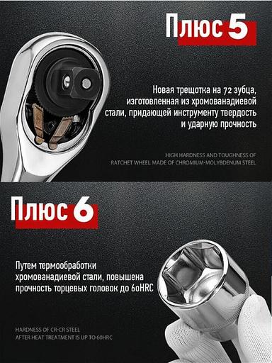 Набор инструментов 37 предметов GOODKING B-10372 фото 4