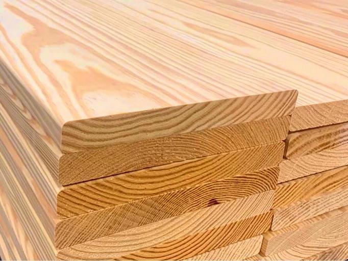 Straight larch plank 20x120 mm AB wholesale фото 4