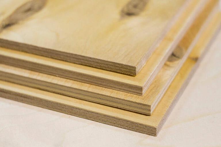 Birch plywood 2440x1220x27mm grade 4-4 Not sanded фото 1