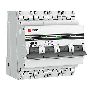 Выключатель нагрузки 4п ВН-63 40А PROxima EKF SL63-4-40-pro, 1 шт фото 1