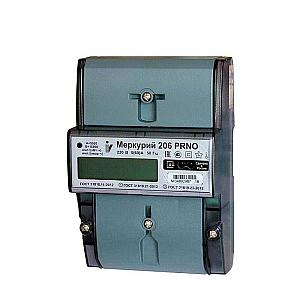 Электросчетчик Меркурий 206 PRSNO 5(60)А/230В оптопорт, RS-485 с внутренним питанием, реле, 2 тарифа Инкотекс М0000051773, 1 шт фото 1