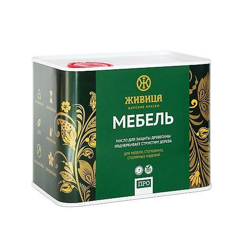 Oil with wax for furniture Furniture "PRO" - 2 l. фото 1