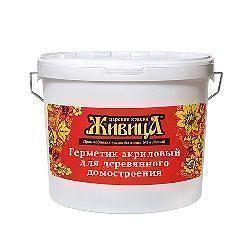 Ағаш үй құрылысына арналған акрилді тығыздағыш 10 л. - бал фото 1