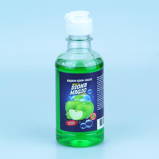 Жидкое крем-мыло DIONA MAGIC зеленое яблоко ПЭТ 250мл (флип-топ) фото 3