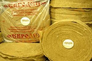 Утеплитель межвенцовый «Лен» в/с 7-8×125 мм плотность 700 г/м² опт фото 1