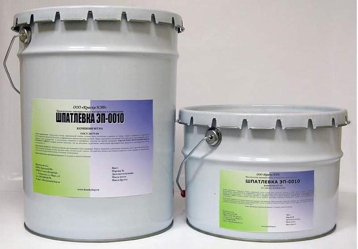 Шпатлевка ЭП-0010 красно-коричневая фото 1