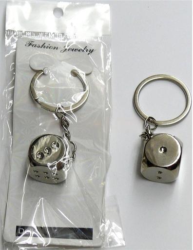 Брелок металлический «Кость игральная» опт фото 1