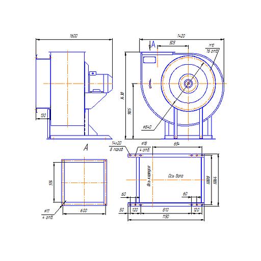 Вентилятор радиальный ВР 85-77 исполнение 1, 8 фото 2