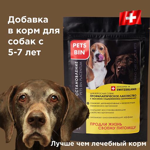 Добавка PETS BIN «Placentum» для собак ОПТ фото 2