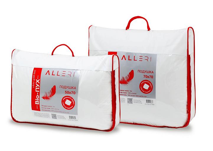 Подушка «Bio-ПУХ White gold-line» тик 70×70 ОПТ фото 3