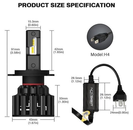 Светодиодные лампы Novsight F06 фото 3