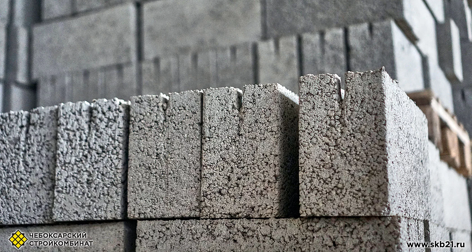 Керамзитобетонный блок «Перегородочный» 12 см фото 2