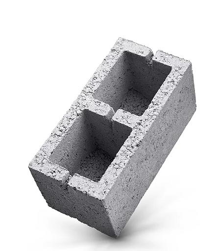 Keramzitebeton block  Two hollow  12 cm фото 1