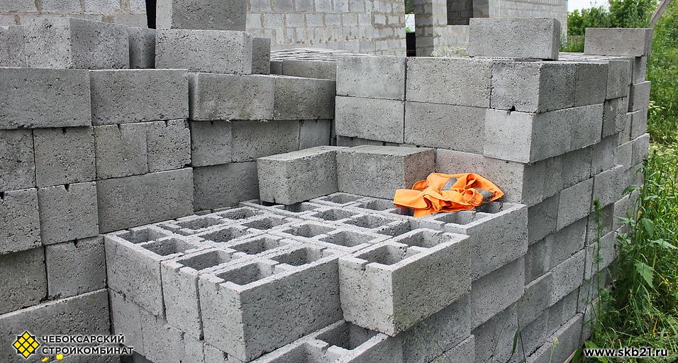 Keramzitebeton block  Two hollow  12 cm фото 4