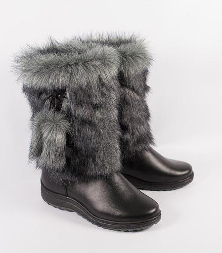 Чернобурка, кожа, литая подошва фото 1