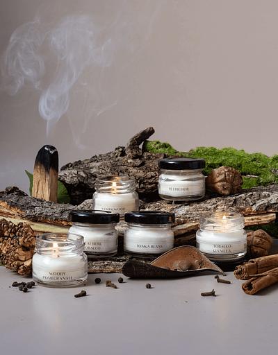 Подарочный набор ароматических свечей 6 minis «Древесный» ОПТ фото 5