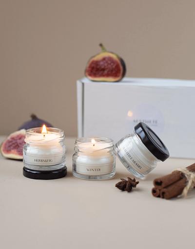 Подарочный набор свечей Aesthete Home «3 Candles mini» ОПТ фото 2