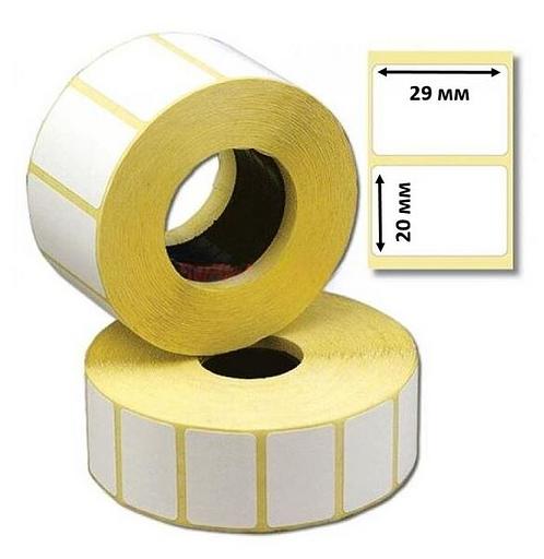 Этикет-лента 29х20х40 мм, 1800 этикеток фото 1