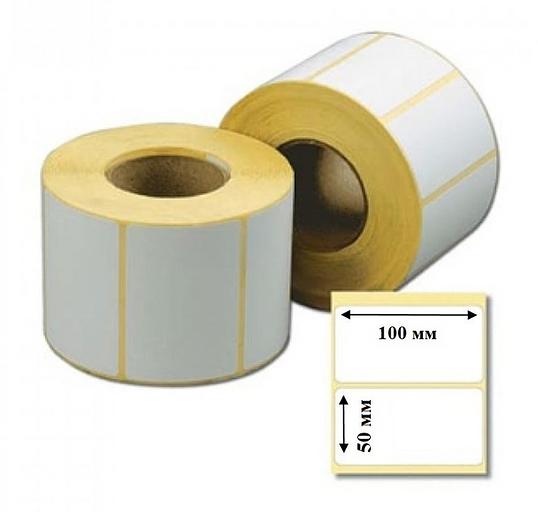 Этикет-лента 100х50х40 мм, 500 этикеток фото 1