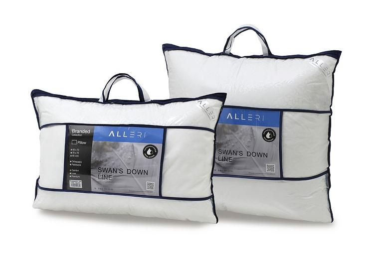 Подушка «Лебяжий пух» тик двухкамерная 70×70 ОПТ фото 3