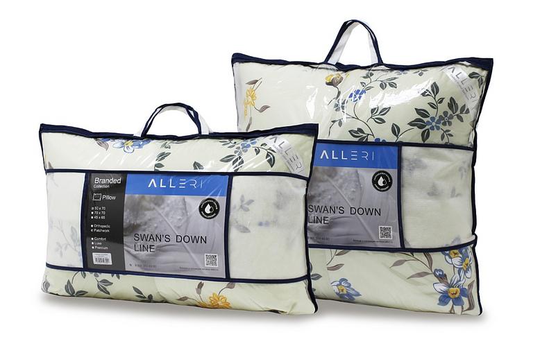 Подушка «Лебяжий пух» пэчворк сатин 70×70 ОПТ фото 1