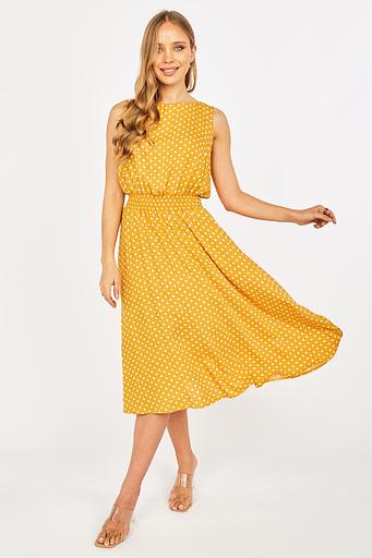 Платье Julia/горчичный горох фото 8