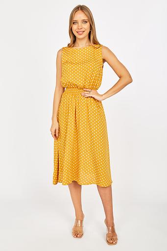 Платье Julia/горчичный горох фото 5