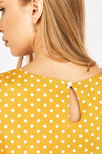 Платье Julia/горчичный горох фото 7