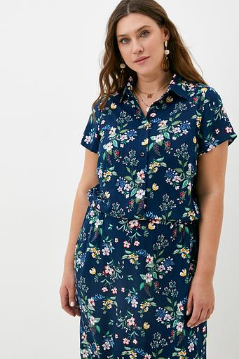 Платье Salma/синий принт фото 4