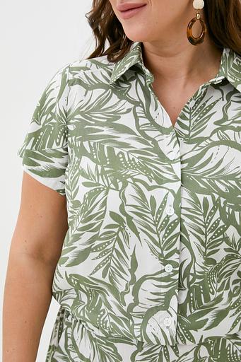 Платье Salma/оливковый принт фото 4