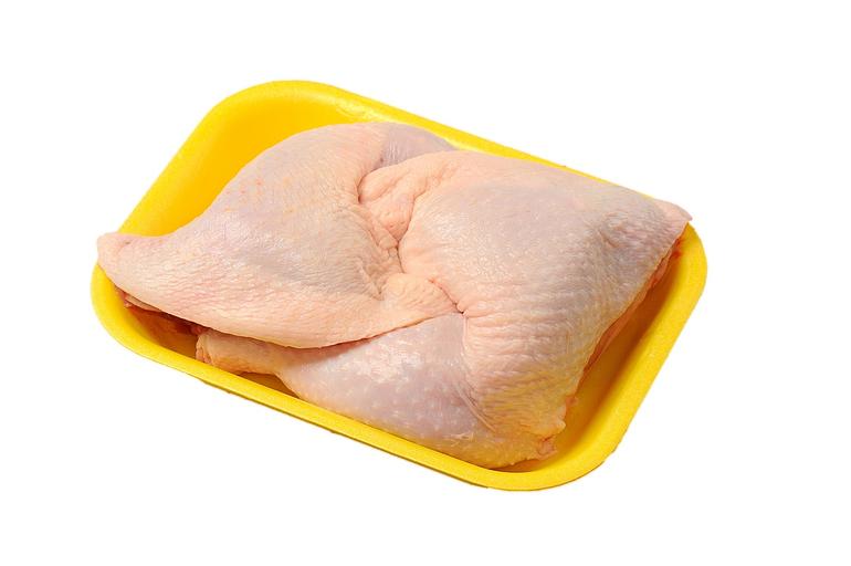 Окорочок с хребтом цыплят-бройлеров, Халяль (подложка) фото 1