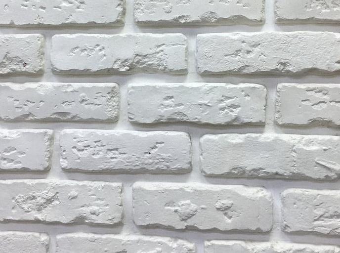 Декоративный кирпич «Кара-Даг», цвет Лофт Белый фото 1