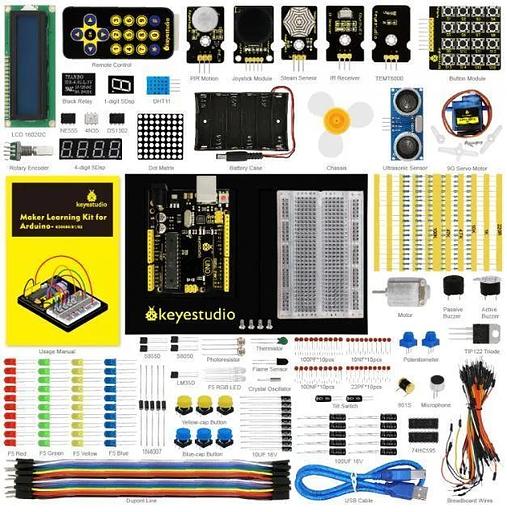 Набор Arduino «Мэйкер» (с микроконтроллером Mega2560 R3) ОПТ фото 1