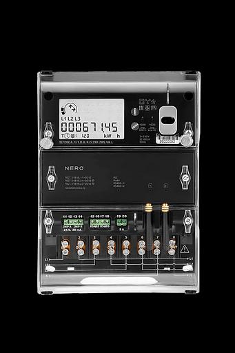 Трехфазный счетчик SM 302 полукосвенного включения с модулем GSM без реле «NERO» ОПТ фото 1