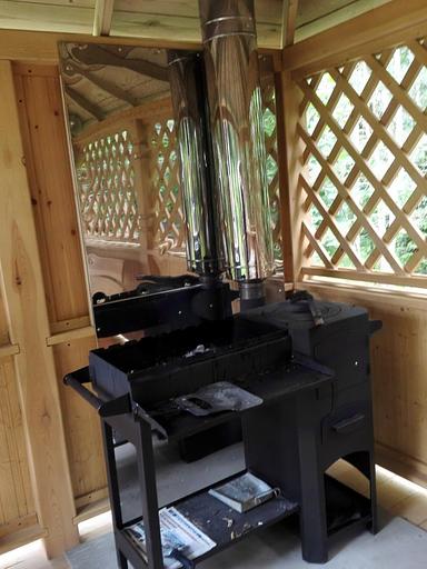 Беседка «Скандинавия» 3×4 метра с казан-мангалом фото 2