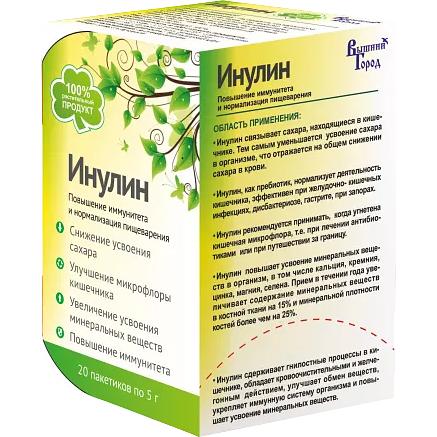 Инулин Вышний город 100 г (20 шт по 5 г) ОПТ фото 1