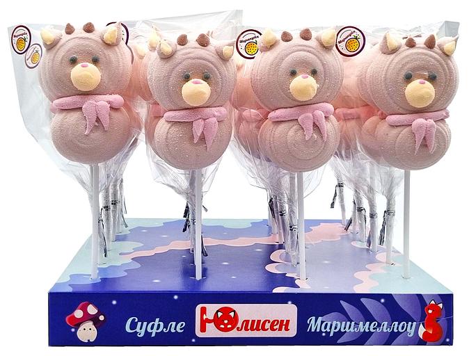 Фигурный маршмеллоу на палочке «Оленёнок» фото 1