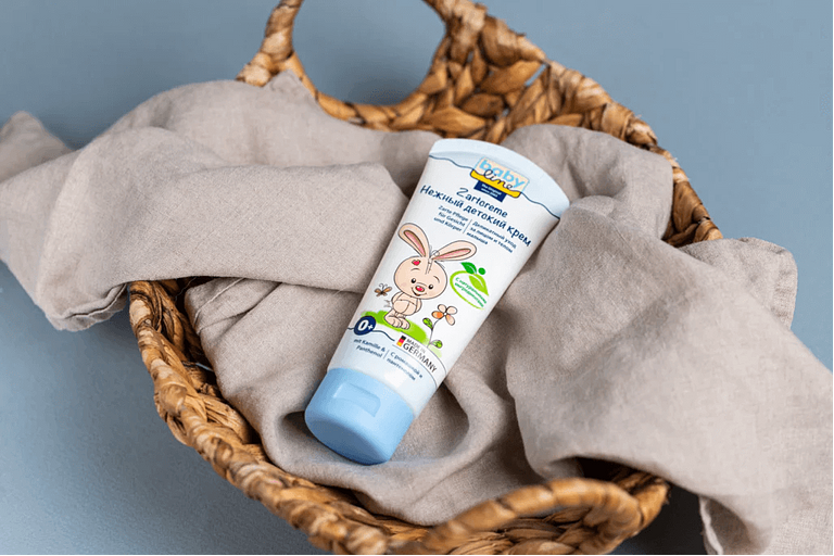 Детский крем с ромашкой и пантенолом и маслом подсолнечника Babyline 75 мл ОПТ фото 4