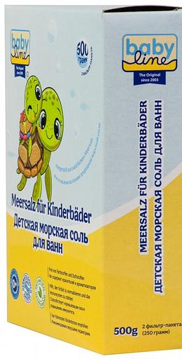 Соль для ванн детская морская Babyline 500 г ОПТ фото 3