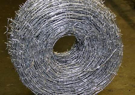 Колючая проволока ГОСТ 285-69, оцинкованная двухосновная, толщина 2,2х2,2 мм, 325 м, 25 кг ОПТ фото 2