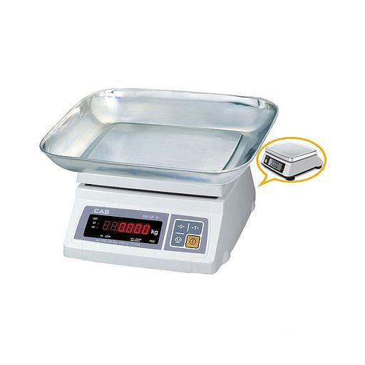 Весы электронные порционные CAS SW II-5 2 дисплея с платф. чашей фото 1