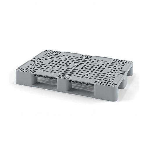 Поддон перфорированный Plast 1200x800x150 на 2-х полозьях серый фото 1