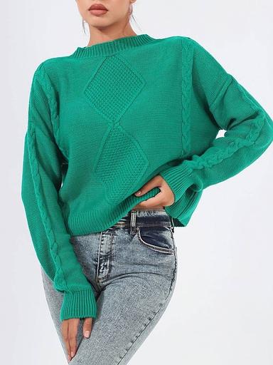 Женский свитер с мини воротником стойкой опт фото 1