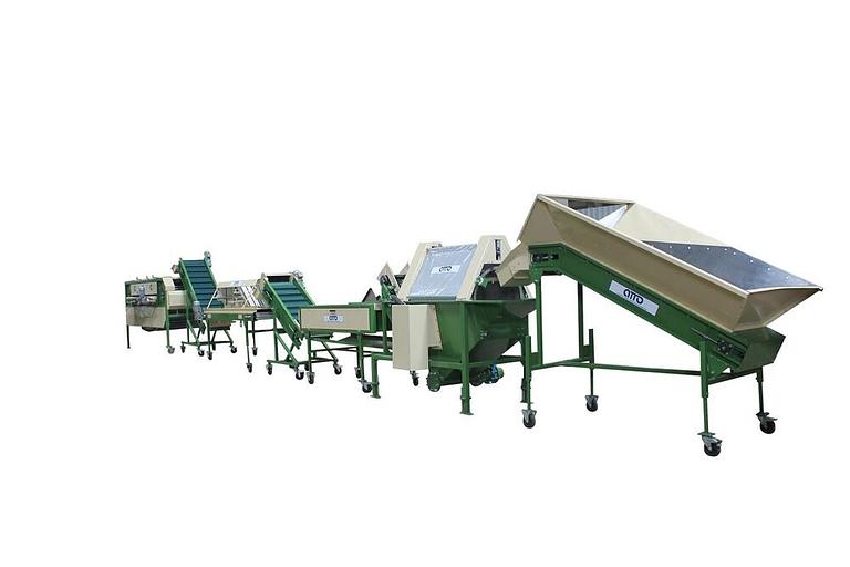 Линия мойки, полировки, сушки, сухой очистки, сортировки, калибровки, фасовки, упаковки овощей фото 1